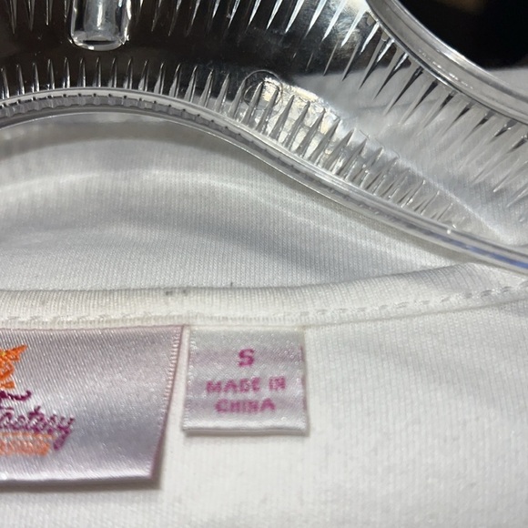 Quacker Factory Sequin Off-White Blouse S - Picture 5 of 6